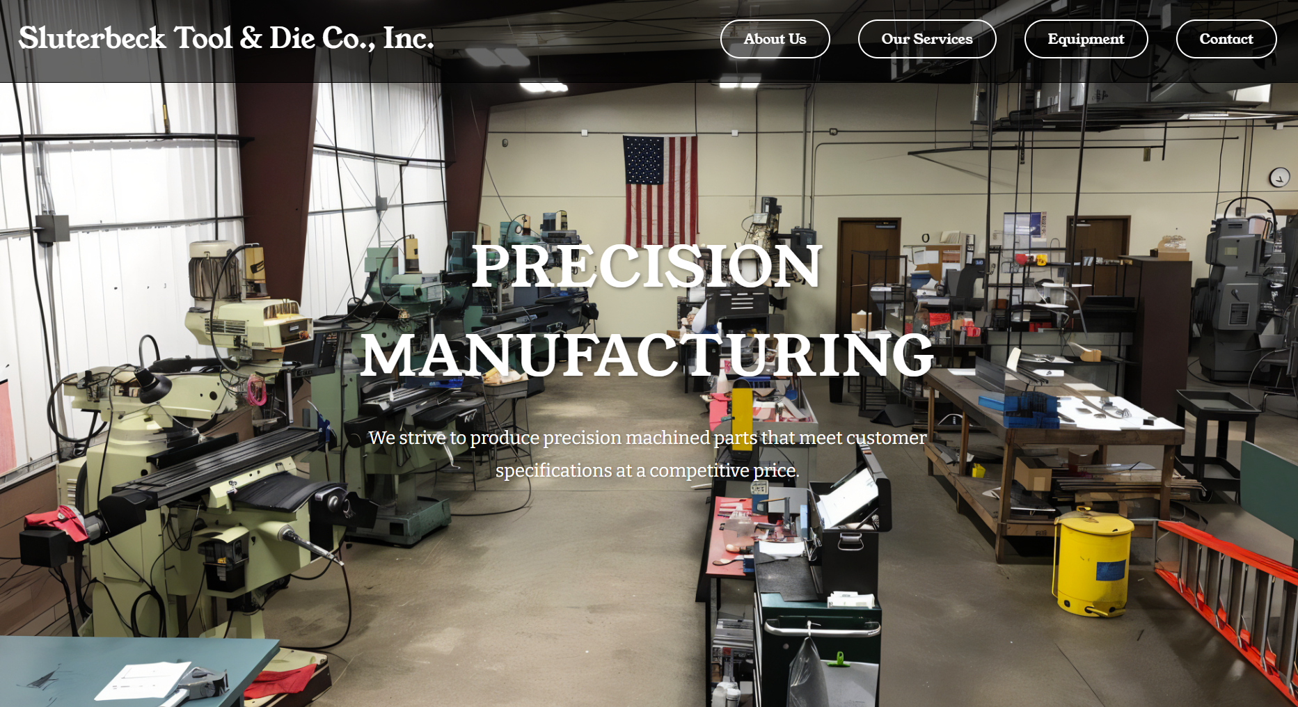 Sluterbeck Tool & Die Co., Inc. website screenshot